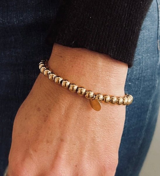 Billy Gold Bead Bracelet