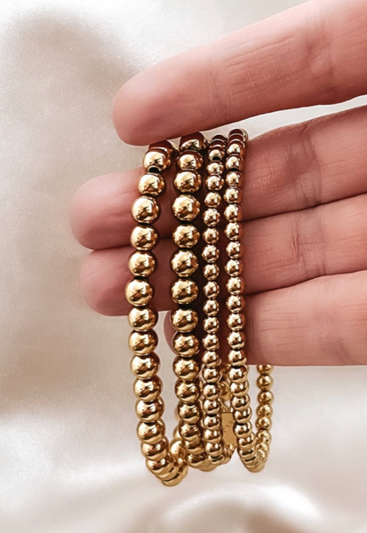 Billy Gold Bead Bracelet