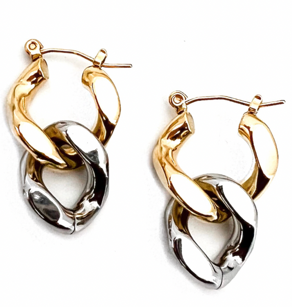 Erna Cuban Chain Earrings