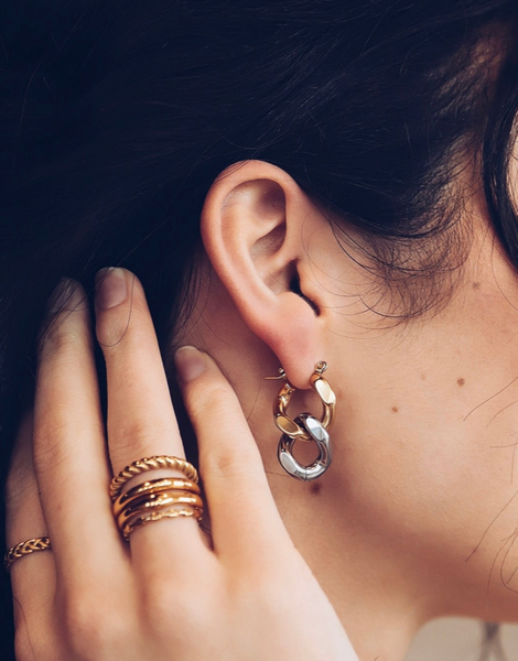 Erna Cuban Chain Earrings