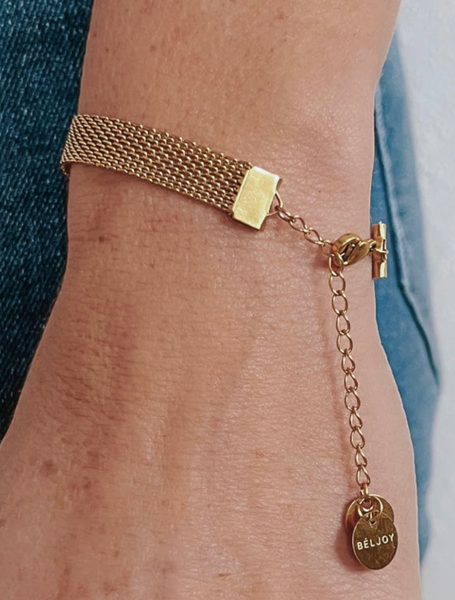 Bender Gold Mesh Chain Bracelet