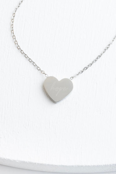 GIVE HOPE NECKLACE SILVER