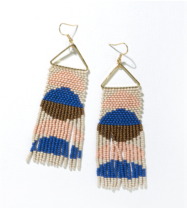 Blush 2025 fringe earrings