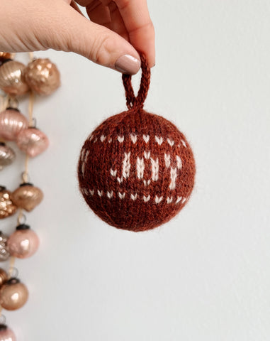 Knitted Joy Ornament