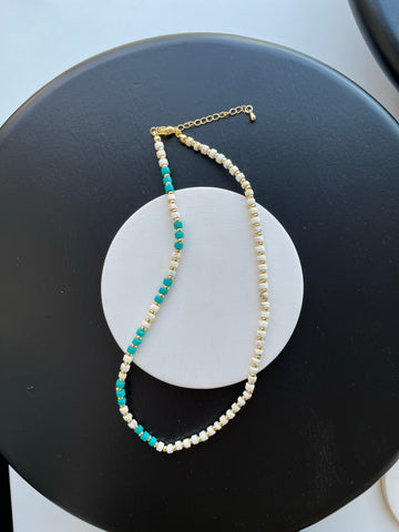 Turquoise Beaded Layering Necklace